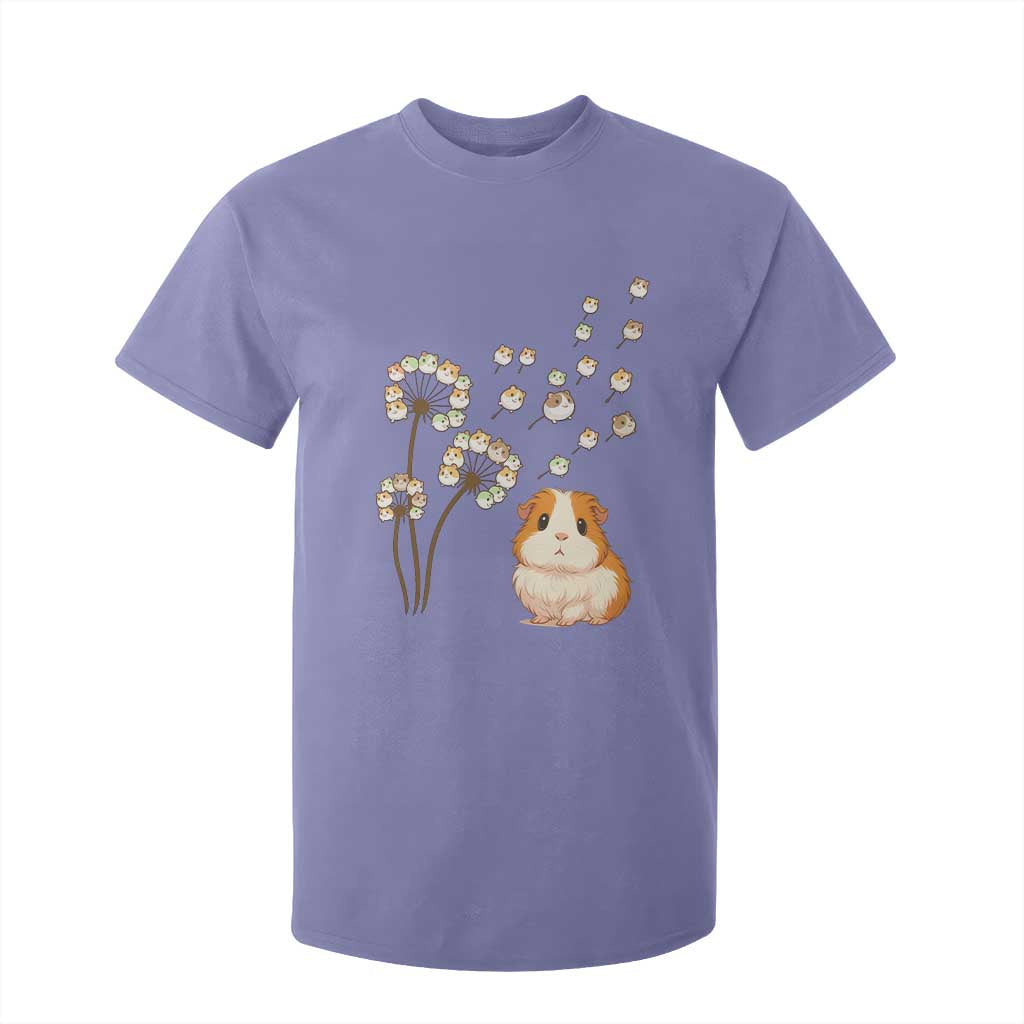 Flower Guinea Pig Dandelion T Shirt For Kid Funny Cavy Lover Gift TS12 Violet Print Your Wear