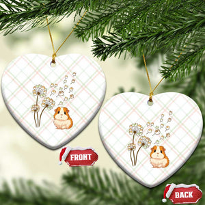 Flower Guinea Pig Dandelion Ceramic Ornament Funny Cavy Lover Gift TS12 Print Your Wear