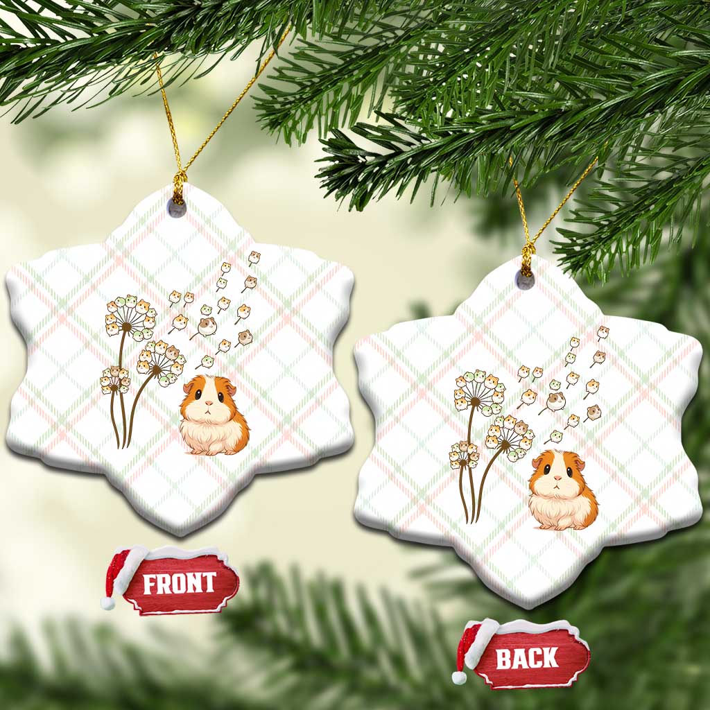 Flower Guinea Pig Dandelion Ceramic Ornament Funny Cavy Lover Gift TS12 Print Your Wear