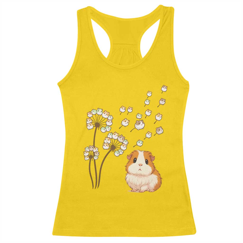 Flower Guinea Pig Dandelion Racerback Tank Top Funny Cavy Lover Gift TS12 Daisy Print Your Wear