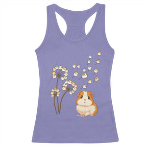 Flower Guinea Pig Dandelion Racerback Tank Top Funny Cavy Lover Gift TS12 Violet Print Your Wear