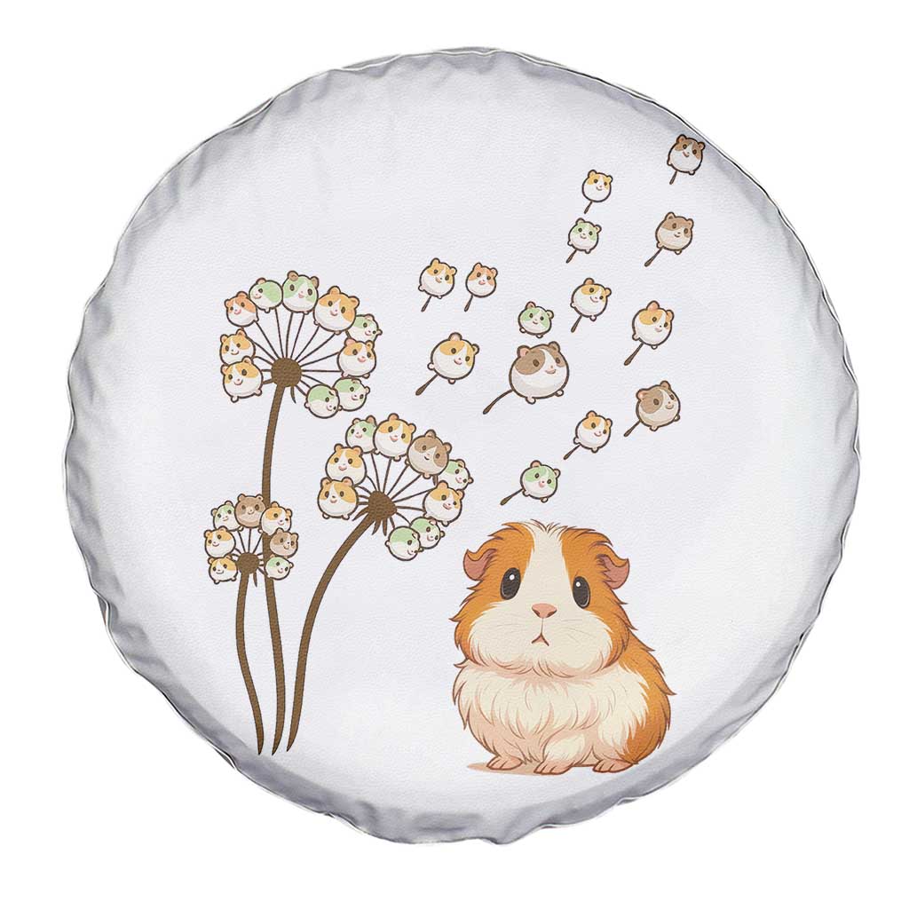Flower Guinea Pig Dandelion Spare Tire Cover Funny Cavy Lover Gift TS12 Print Your Wear