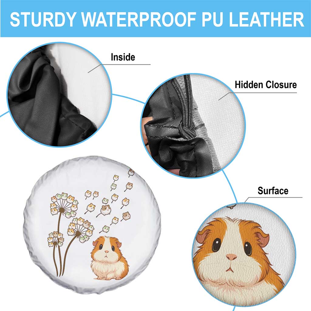Flower Guinea Pig Dandelion Spare Tire Cover Funny Cavy Lover Gift TS12 Print Your Wear