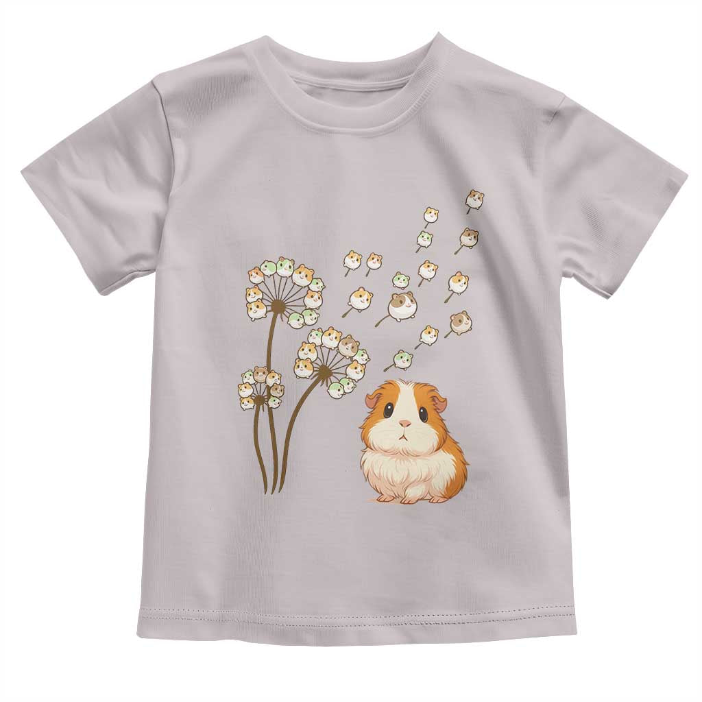 Flower Guinea Pig Dandelion Toddler T Shirt Funny Cavy Lover Gift TS12 Ice Gray Print Your Wear
