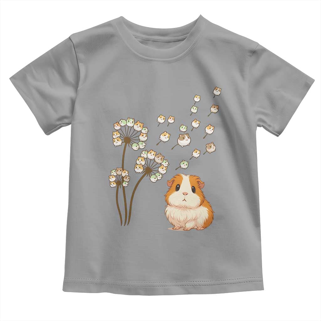 Flower Guinea Pig Dandelion Toddler T Shirt Funny Cavy Lover Gift TS12 Sport Gray Print Your Wear