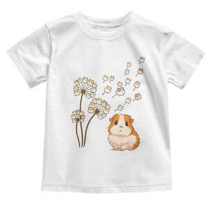 Flower Guinea Pig Dandelion Toddler T Shirt Funny Cavy Lover Gift TS12 White Print Your Wear