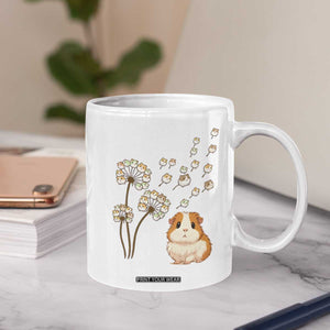 Flower Guinea Pig Dandelion Coffee Mug Funny Cavy Lover Gift TS12 Print Your Wear