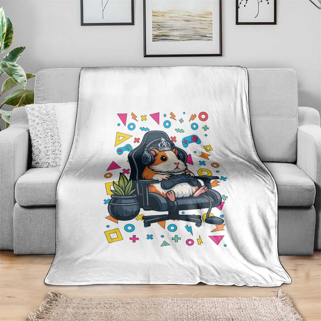 Funny Guinea Pigs And Gaming Lover Gift For Kid Throw Blanket TS12 Print Your Wear