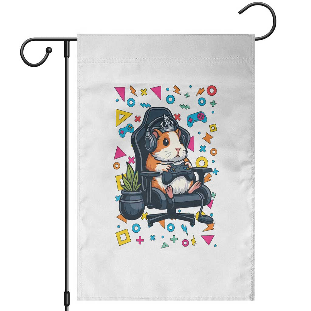 Funny Guinea Pigs And Gaming Lover Gift For Kid Garden Flag TS12 White Print Your Wear