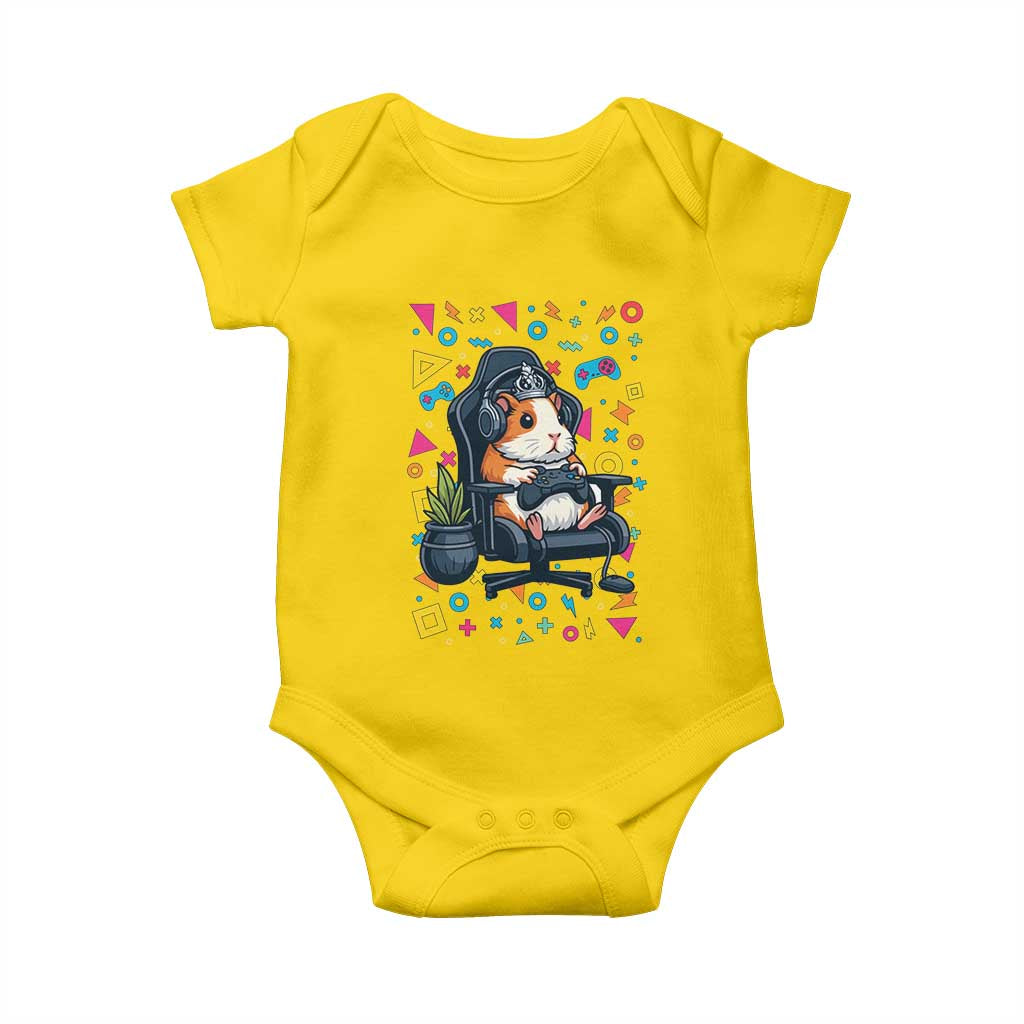 Funny Guinea Pigs And Gaming Lover Gift For Kid Baby Onesie TS12 Daisy Print Your Wear