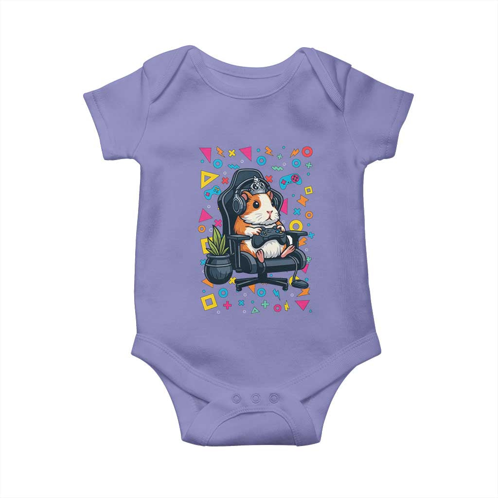 Funny Guinea Pigs And Gaming Lover Gift For Kid Baby Onesie TS12 Violet Print Your Wear