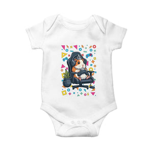 Funny Guinea Pigs And Gaming Lover Gift For Kid Baby Onesie TS12 White Print Your Wear