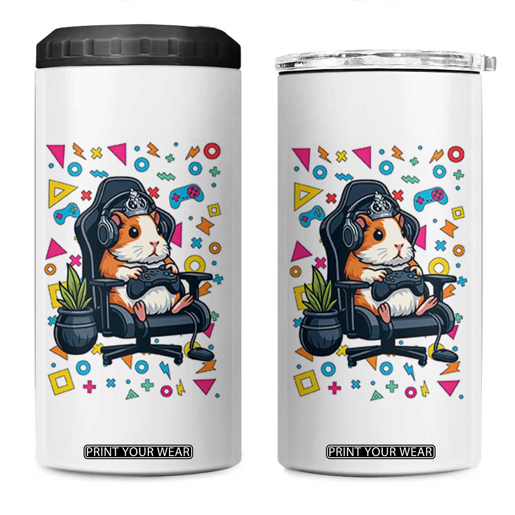 Funny Guinea Pigs And Gaming Lover Gift For Kid 4 in 1 Can Cooler Tumbler TS12 One Size: 16 oz White Print Your Wear