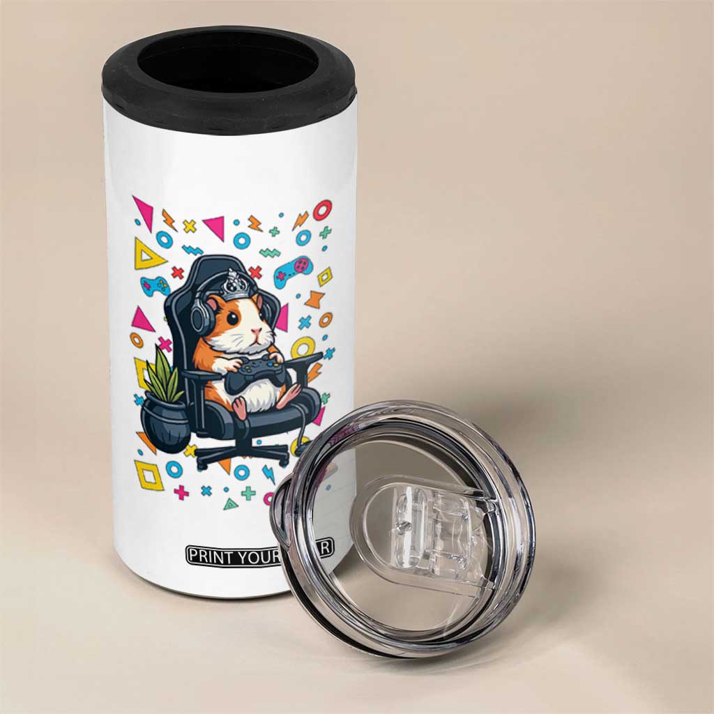 Funny Guinea Pigs And Gaming Lover Gift For Kid 4 in 1 Can Cooler Tumbler TS12 Print Your Wear