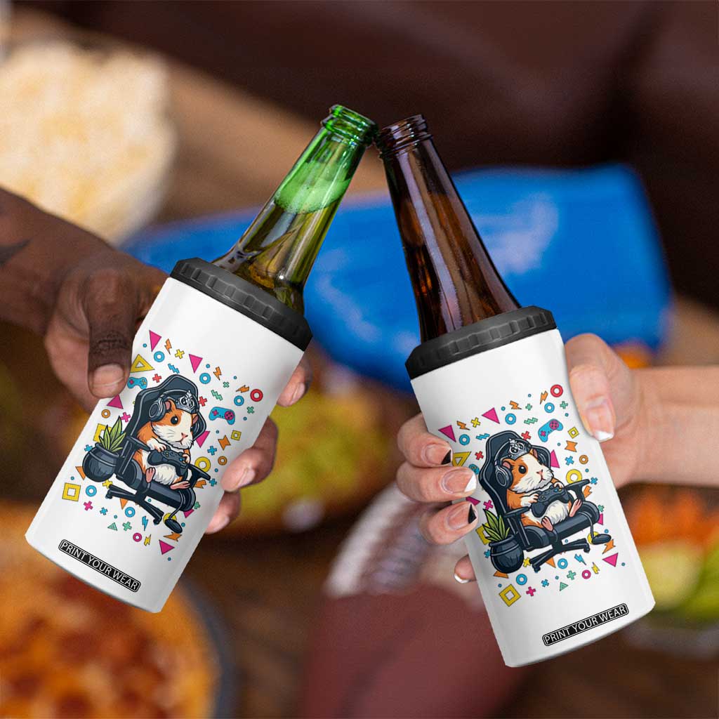 Funny Guinea Pigs And Gaming Lover Gift For Kid 4 in 1 Can Cooler Tumbler TS12 Print Your Wear