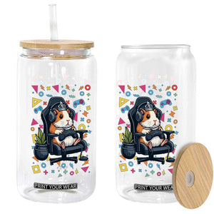Funny Guinea Pigs And Gaming Lover Gift For Kid Glass Can TS12 Print Your Wear