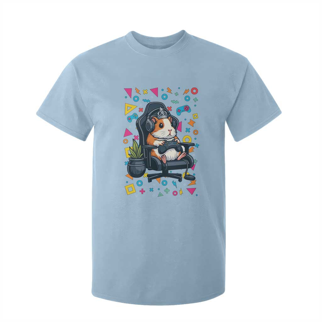 Funny Guinea Pigs And Gaming Lover Gift For Kid T Shirt For Kid TS12 Light Blue Print Your Wear