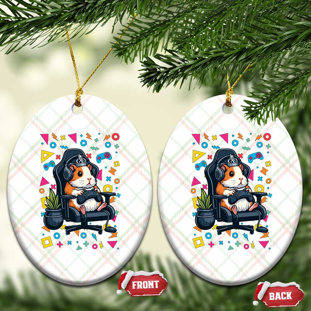Funny Guinea Pigs And Gaming Lover Gift For Kid Ceramic Ornament TS12 Print Your Wear