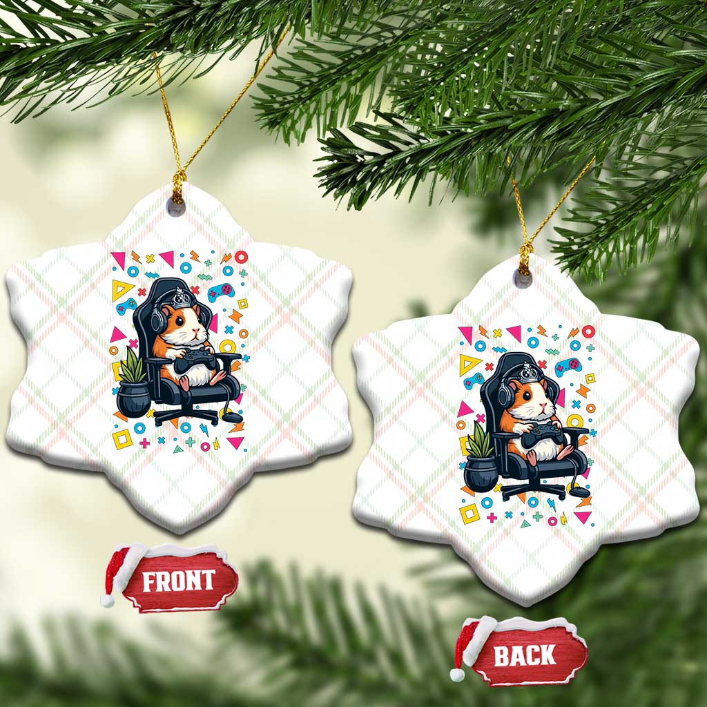 Funny Guinea Pigs And Gaming Lover Gift For Kid Ceramic Ornament TS12 Print Your Wear