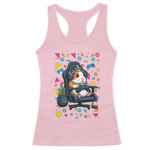Funny Guinea Pigs And Gaming Lover Gift For Kid Racerback Tank Top TS12 Light Pink Print Your Wear