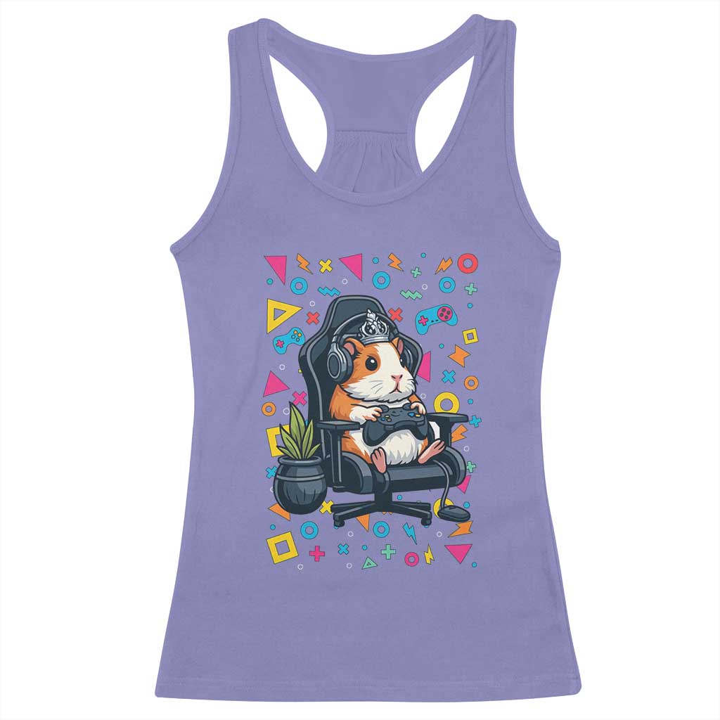 Funny Guinea Pigs And Gaming Lover Gift For Kid Racerback Tank Top TS12 Violet Print Your Wear