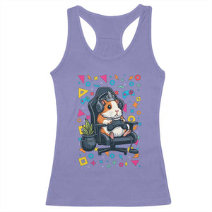Funny Guinea Pigs And Gaming Lover Gift For Kid Racerback Tank Top TS12 Violet Print Your Wear