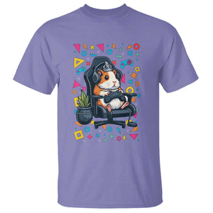 Funny Guinea Pigs And Gaming Lover Gift For Kid T Shirt TS12 Violet Print Your Wear