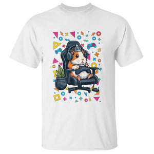 Funny Guinea Pigs And Gaming Lover Gift For Kid T Shirt TS12 White Print Your Wear