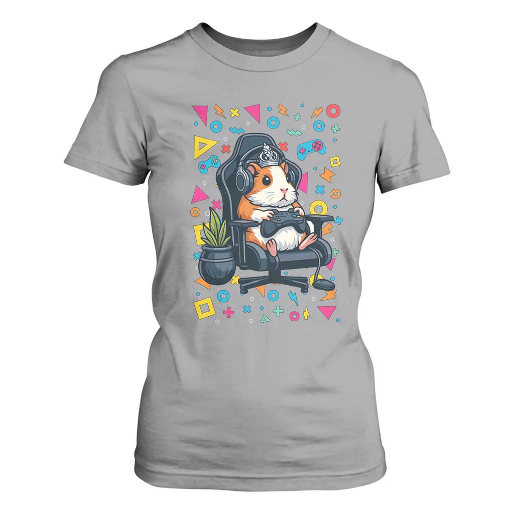 Funny Guinea Pigs And Gaming Lover Gift For Kid T Shirt For Women TS12 Sport Gray Print Your Wear