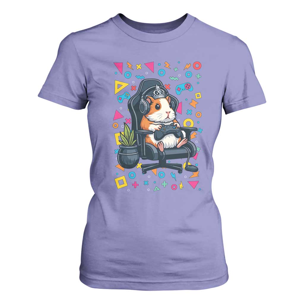 Funny Guinea Pigs And Gaming Lover Gift For Kid T Shirt For Women TS12 Violet Print Your Wear