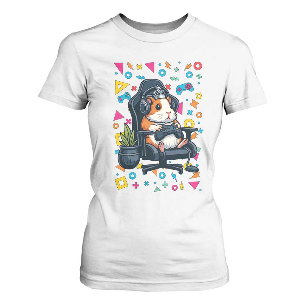 Funny Guinea Pigs And Gaming Lover Gift For Kid T Shirt For Women TS12 White Print Your Wear