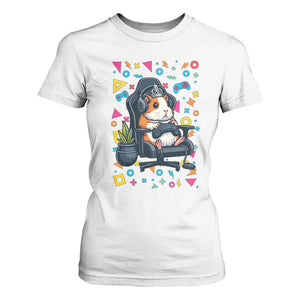 Funny Guinea Pigs And Gaming Lover Gift For Kid T Shirt For Women TS12 White Print Your Wear