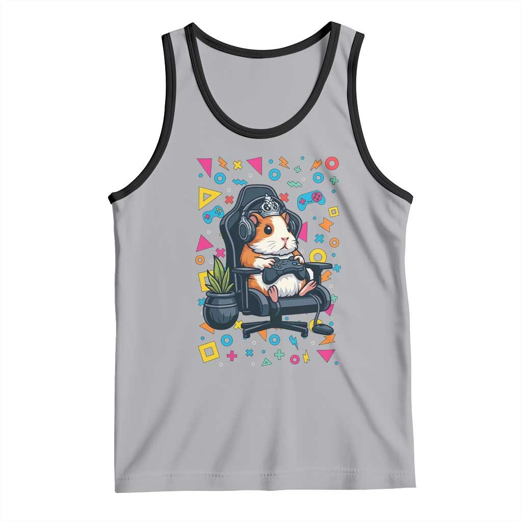 Funny Guinea Pigs And Gaming Lover Gift For Kid Tank Top TS12 Athletic Heather Black Print Your Wear