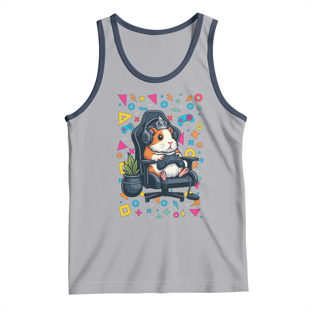 Funny Guinea Pigs And Gaming Lover Gift For Kid Tank Top TS12 Athletic Heather Navy Print Your Wear