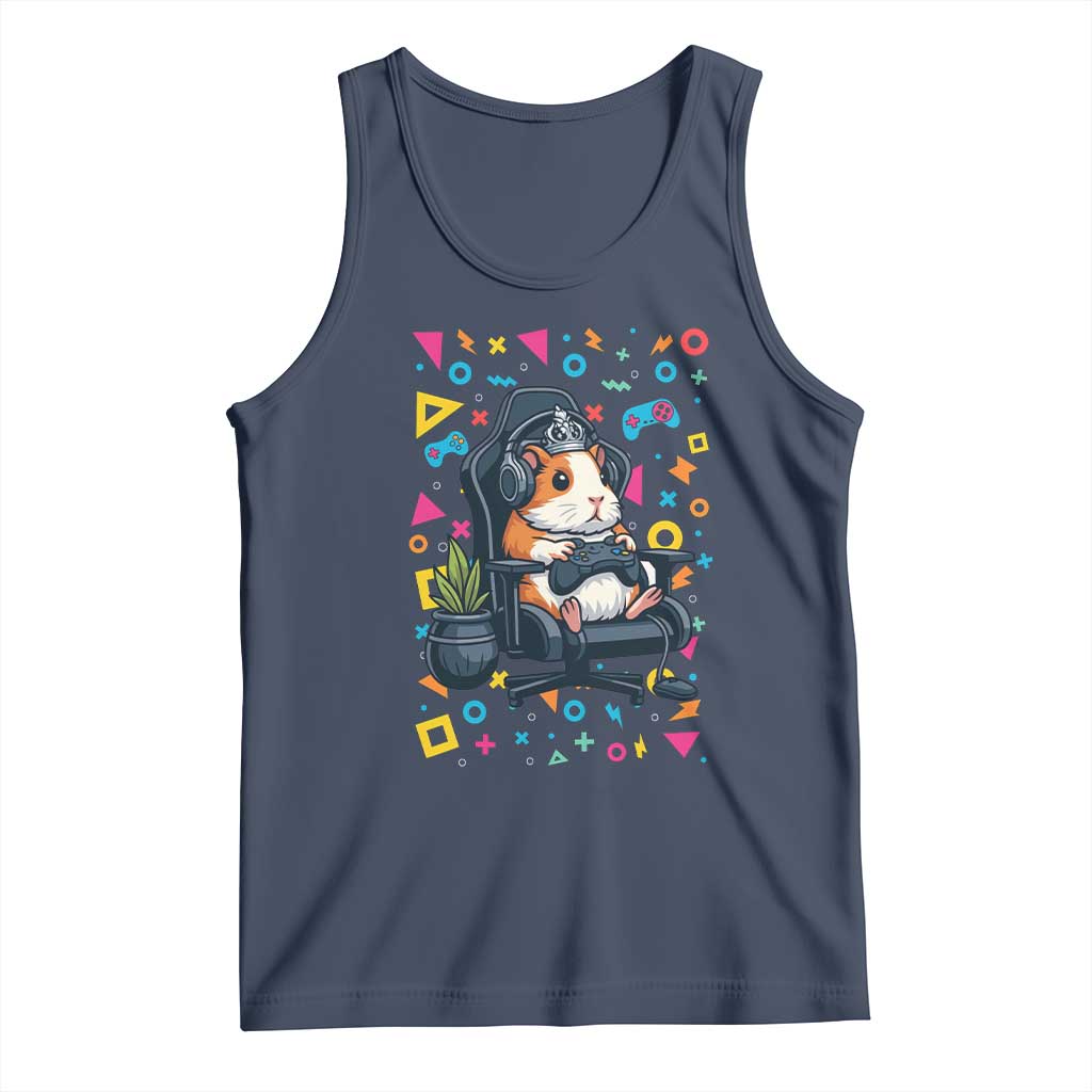 Funny Guinea Pigs And Gaming Lover Gift For Kid Tank Top TS12 Navy Print Your Wear