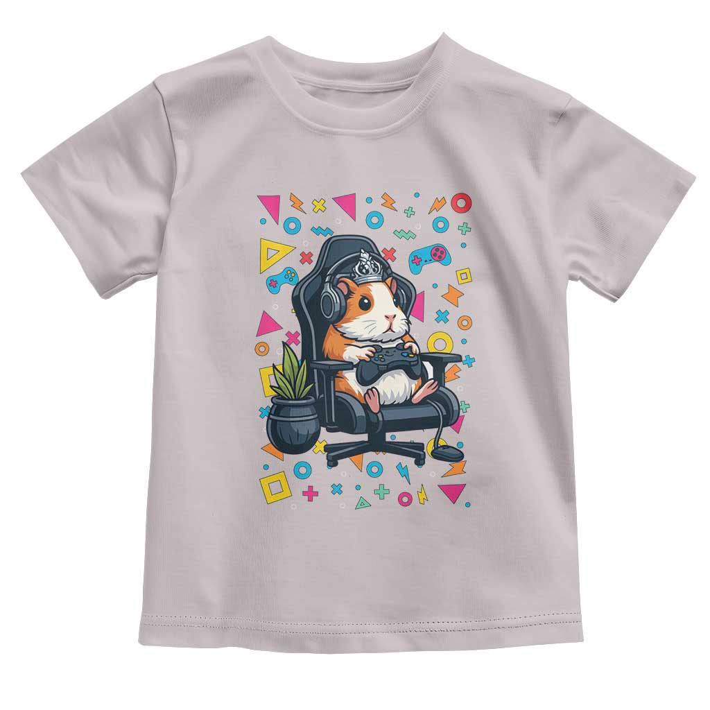 Funny Guinea Pigs And Gaming Lover Gift For Kid Toddler T Shirt TS12 Ice Gray Print Your Wear