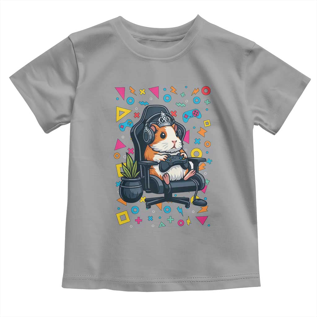 Funny Guinea Pigs And Gaming Lover Gift For Kid Toddler T Shirt TS12 Sport Gray Print Your Wear