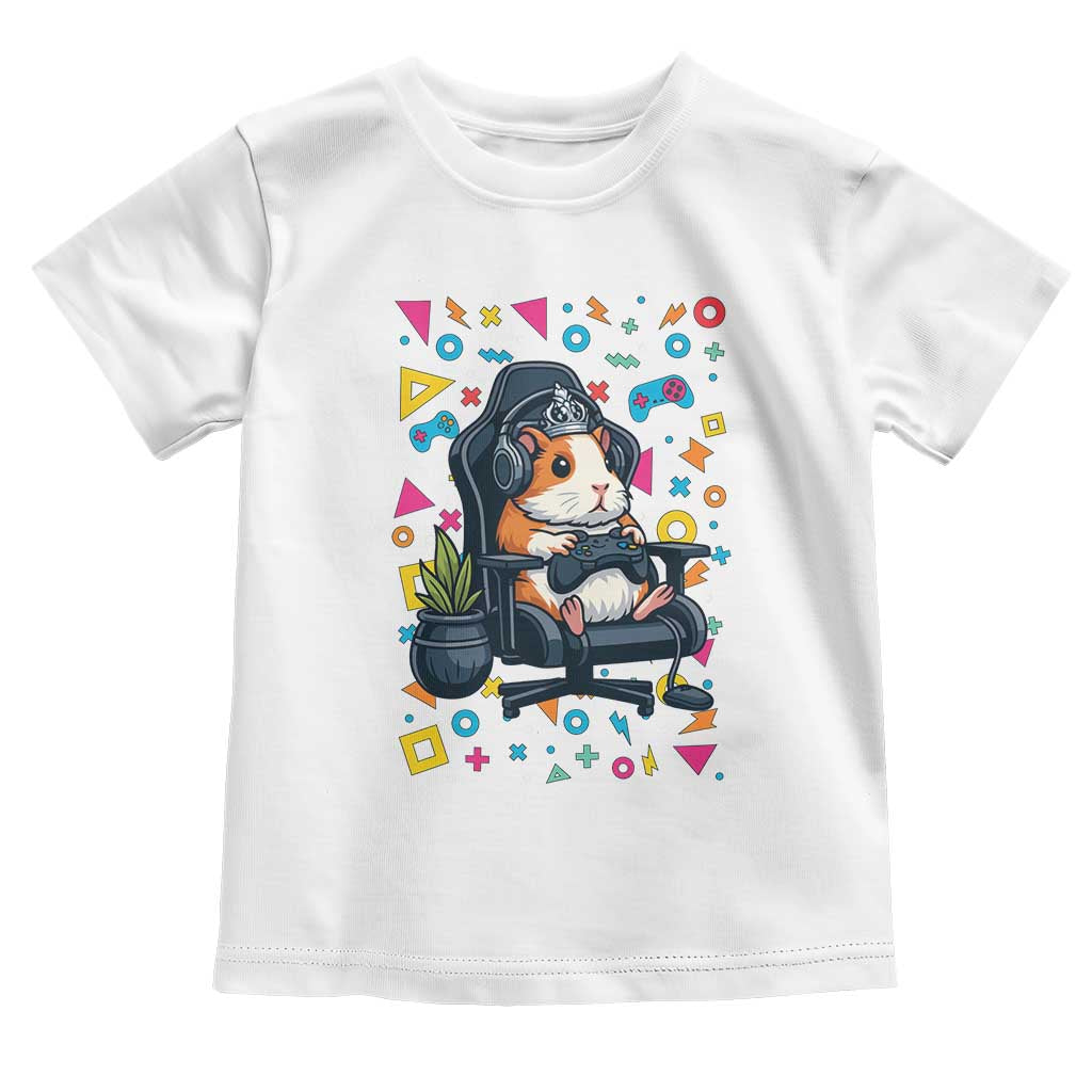 Funny Guinea Pigs And Gaming Lover Gift For Kid Toddler T Shirt TS12 White Print Your Wear