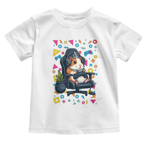 Funny Guinea Pigs And Gaming Lover Gift For Kid Toddler T Shirt TS12 White Print Your Wear