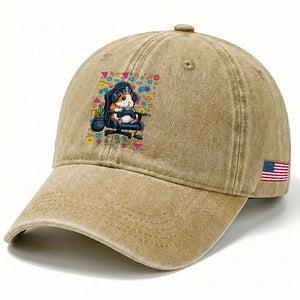 Funny Guinea Pigs And Gaming Lover Gift For Kid Washed Cotton Baseball Cap TS12 Print Your Wear