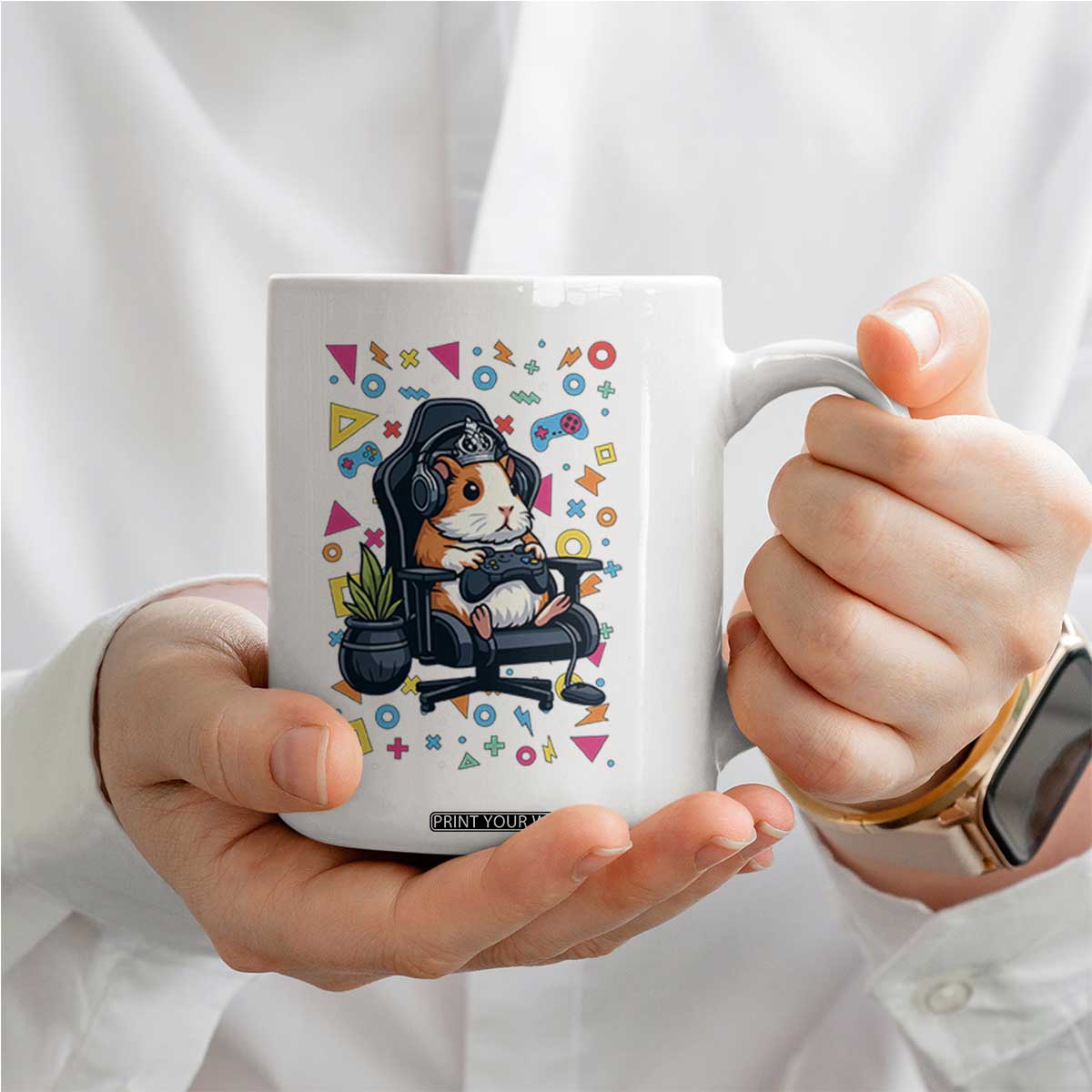 Funny Guinea Pigs And Gaming Lover Gift For Kid Coffee Mug TS12 Print Your Wear
