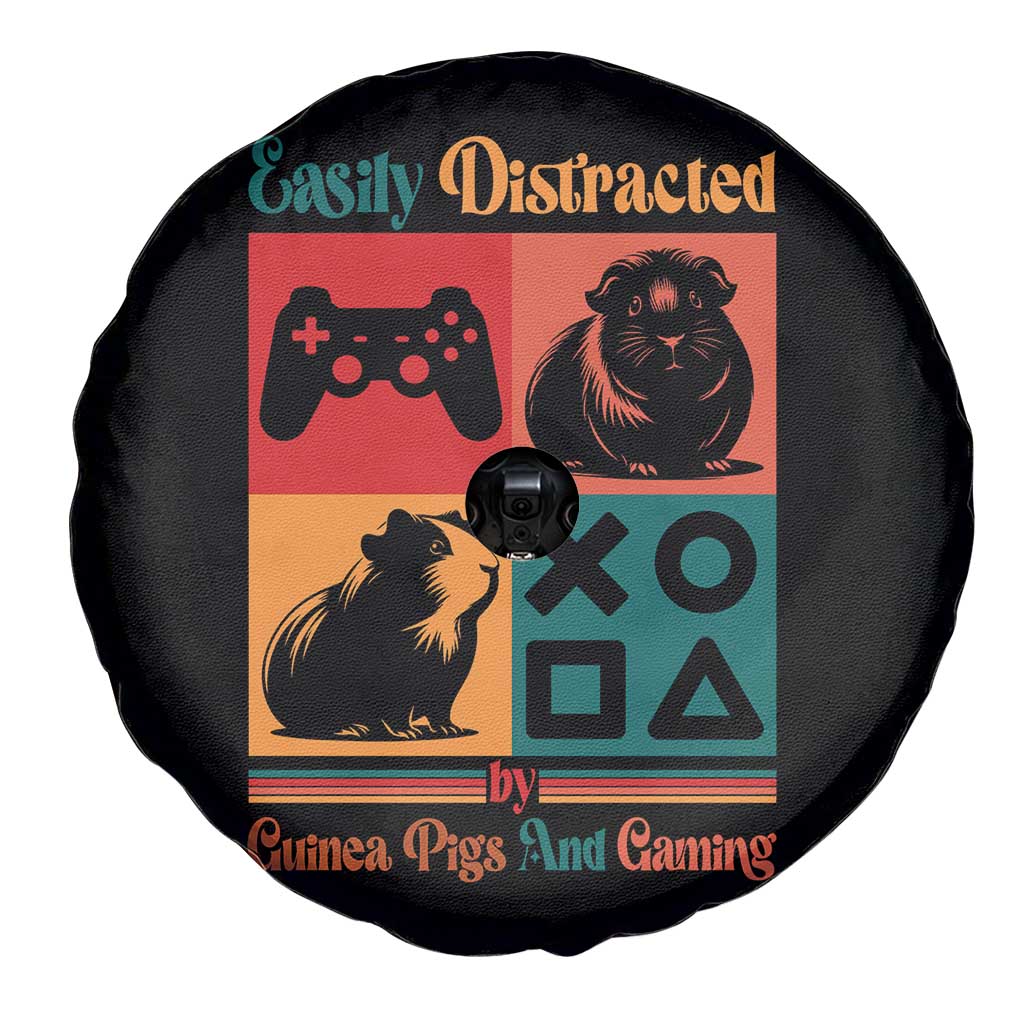 Funny Easily Distracted By Guinea Pigs And Gaming Spare Tire Cover Game Lover Gift TS12 Print Your Wear