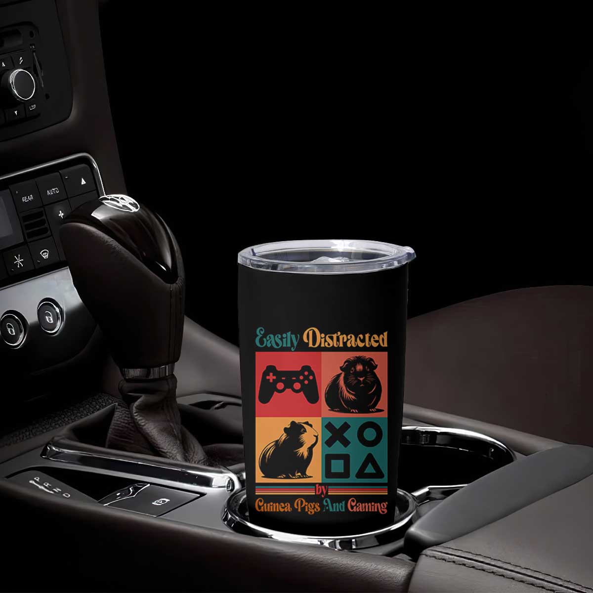 Funny Easily Distracted By Guinea Pigs And Gaming Tumbler Cup Game Lover Gift TS12 Print Your Wear