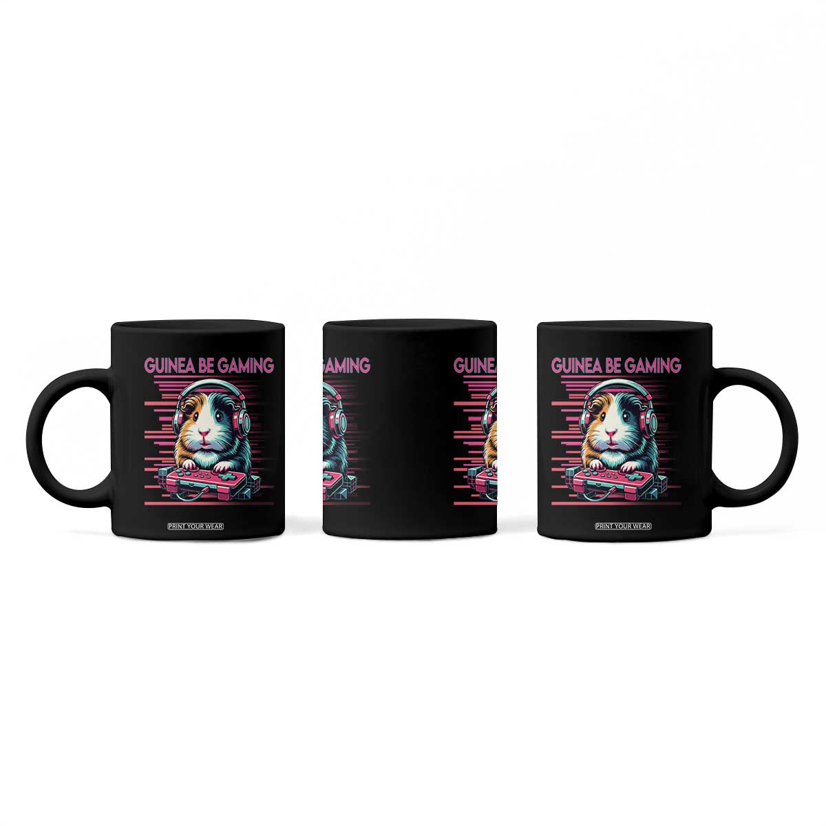 Funny Guinea Pig Video Game Player Gift Coffee Mug Guinea Be Gaming TS12 Print Your Wear