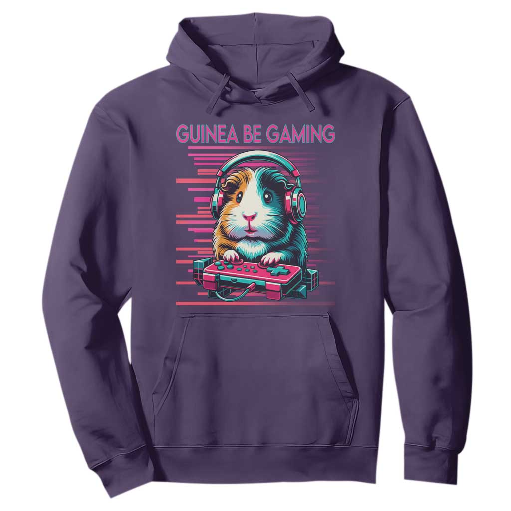 Funny Guinea Pig Video Game Player Gift Hoodie Guinea Be Gaming TS12 Purple Print Your Wear
