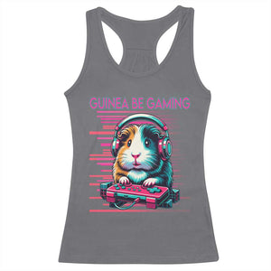 Funny Guinea Pig Video Game Player Gift Racerback Tank Top Guinea Be Gaming TS12 Charcoal Print Your Wear