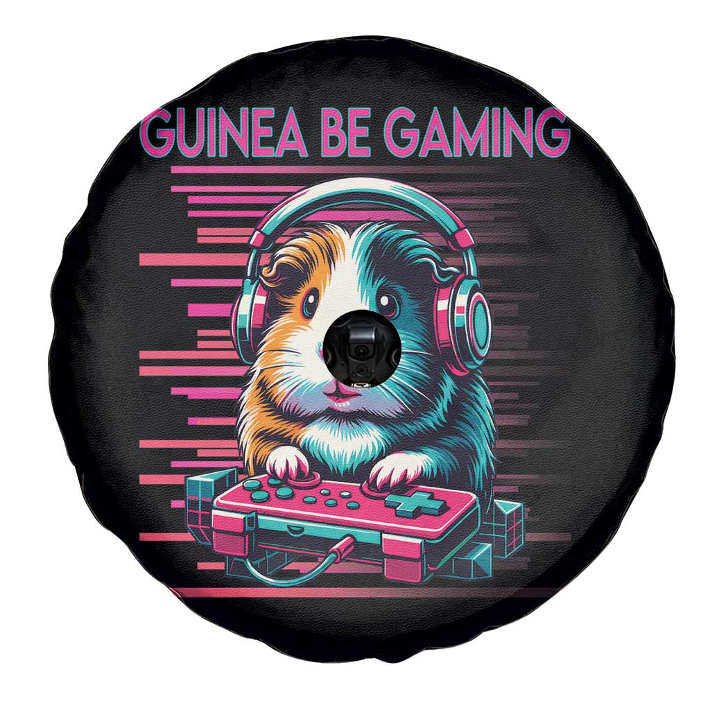 Funny Guinea Pig Video Game Player Gift Spare Tire Cover Guinea Be Gaming TS12 Print Your Wear