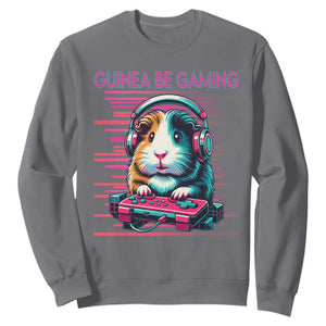 Funny Guinea Pig Video Game Player Gift Sweatshirt Guinea Be Gaming TS12 Charcoal Print Your Wear