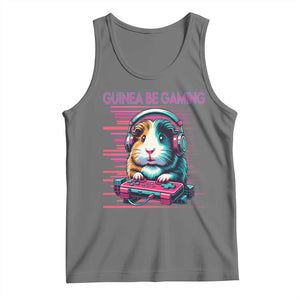 Funny Guinea Pig Video Game Player Gift Tank Top Guinea Be Gaming TS12 Black Heather Print Your Wear