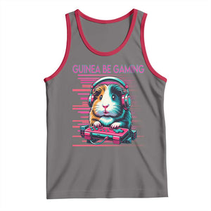 Funny Guinea Pig Video Game Player Gift Tank Top Guinea Be Gaming TS12 Deep Heather Red Print Your Wear